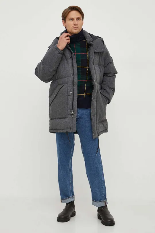 Polo Ralph Lauren gyapjú kabát szürke