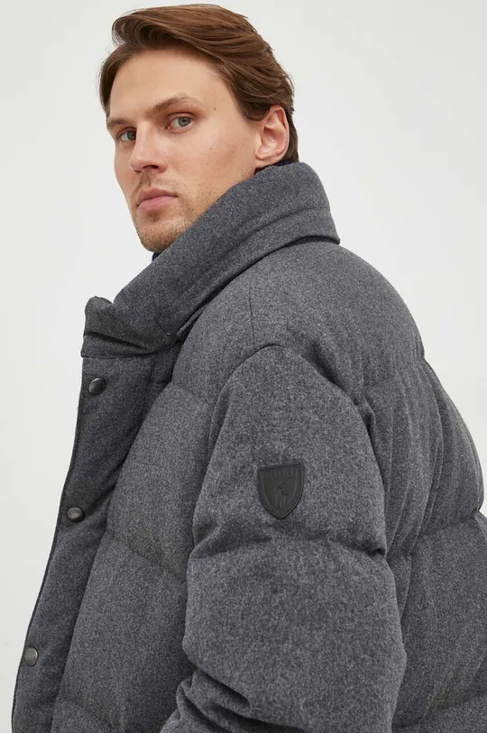 sivá Vlnená páperová bunda Polo Ralph Lauren