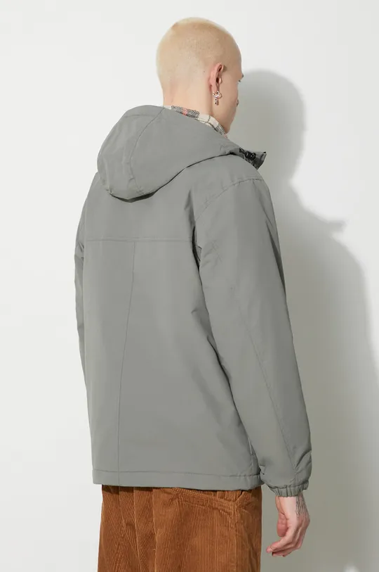 Carhartt WIP jacket Insole: 100% Polyester Main: 100% Nylon Hood lining: 100% Nylon Sleeve lining: 100% Nylon