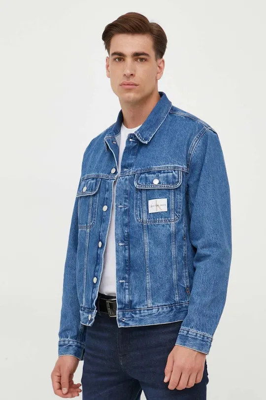 modra Jeans jakna Calvin Klein Jeans Moški