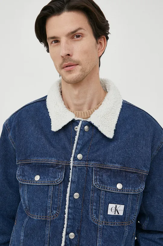 Rifľová bunda Calvin Klein Jeans Základná látka: 100 % Bavlna Podšívka: 100 % Polyester