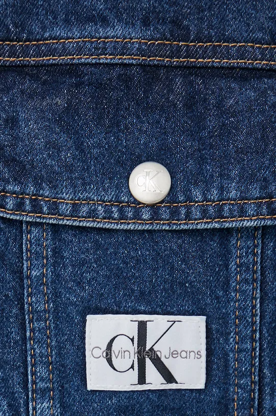 niebieski Calvin Klein Jeans kurtka jeansowa