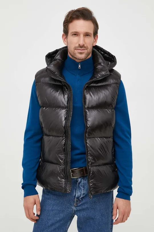 nero Hetrego gilet in piuma