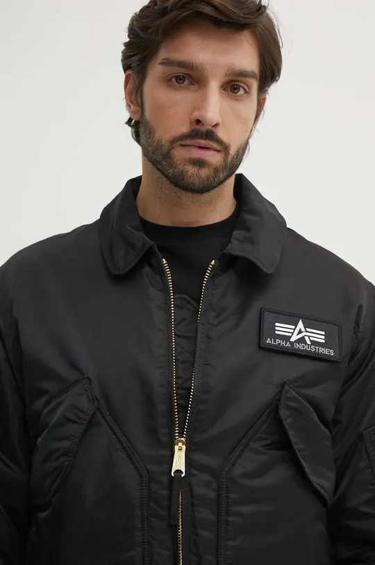 black Alpha Industries jacket CWU 45