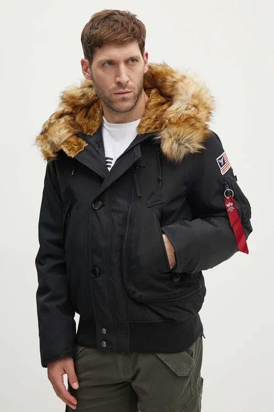 čierna Bunda Alpha Industries Polar Jacket SV Pánsky