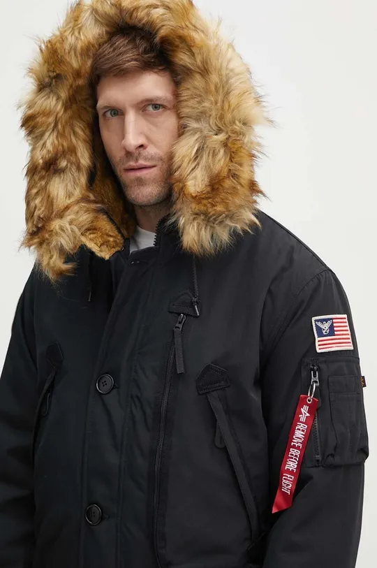 czarny Alpha Industries kurtka Polar Jacket SV