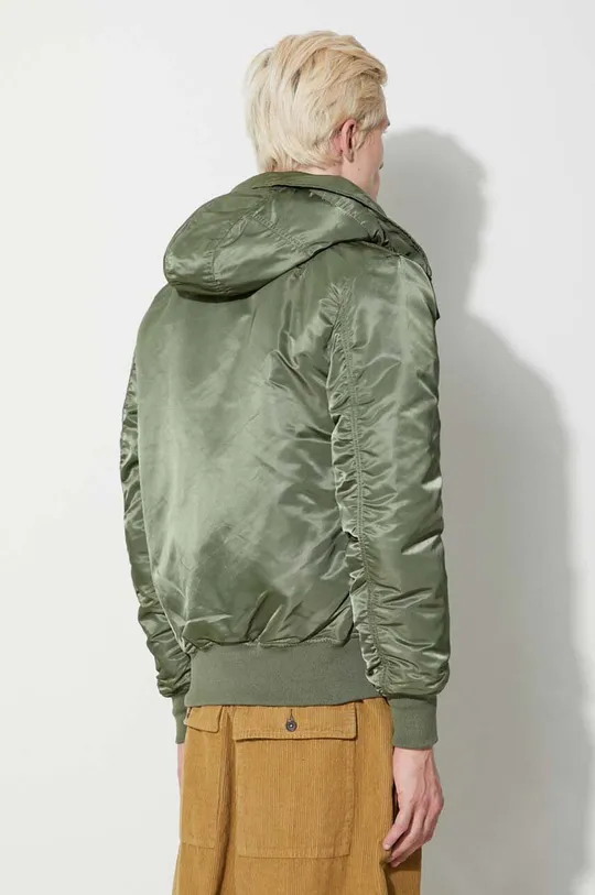 Alpha Industries jacket MA-1 Hooded Insole: 100% Nylon Filling: 100% Polyester Basic material: 100% Nylon Hood lining: 100% Polyester