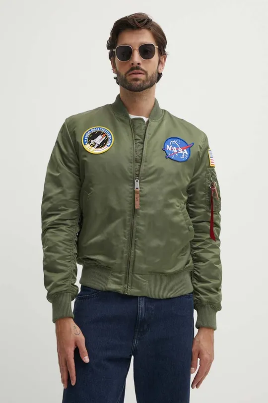 зелёный Куртка-бомбер Alpha Industries MA-1 VF NASA Мужской
