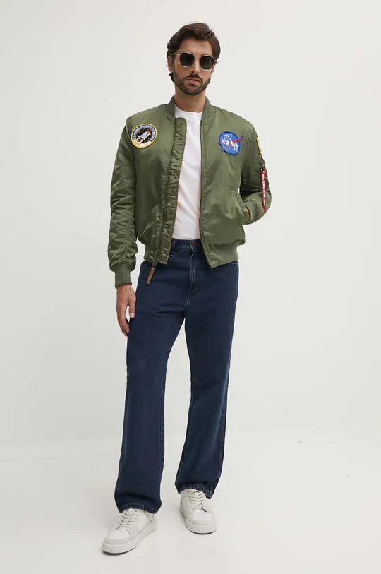 Alpha Industries bomber jacket MA-1 VF NASA green