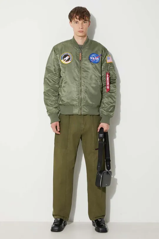 Куртка-бомбер Alpha Industries MA-1 VF NASA зелений