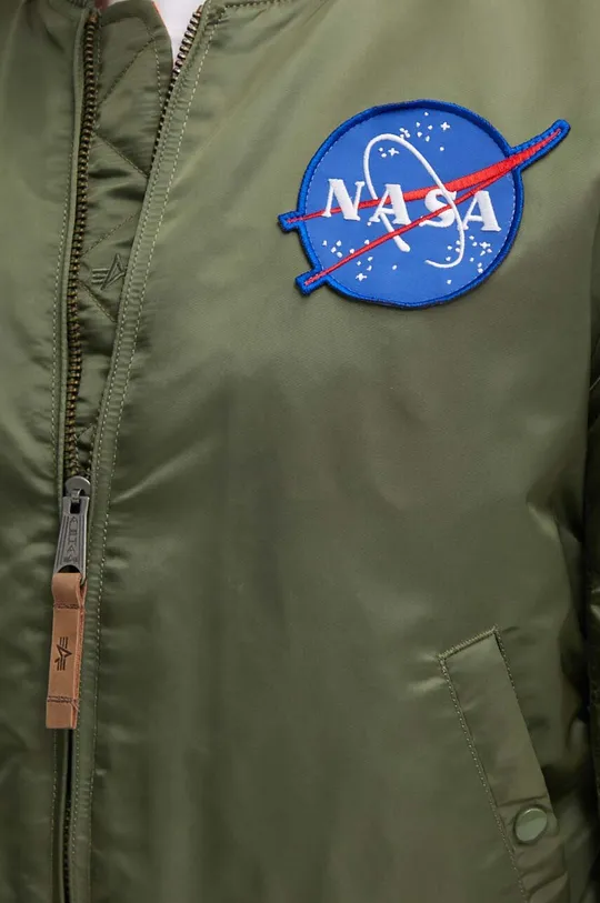 zelená Bomber bunda Alpha Industries MA-1 VF NASA