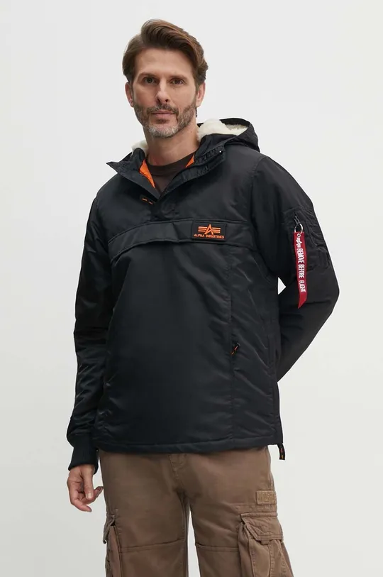 fekete Alpha Industries rövid kabát HPO Anorak Férfi