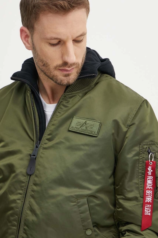 zöld Alpha Industries rövid kabát MA-1 D-Tec