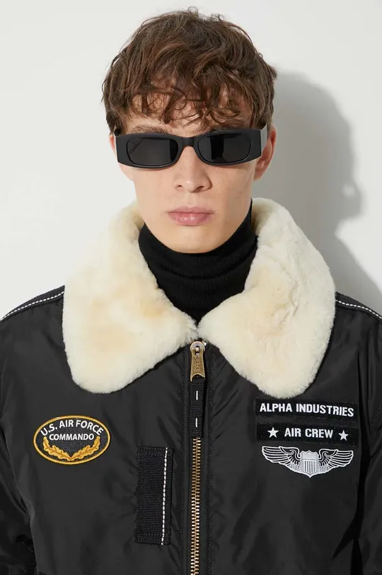 Alpha Industries bomber jacket men’s black color | buy on PRM