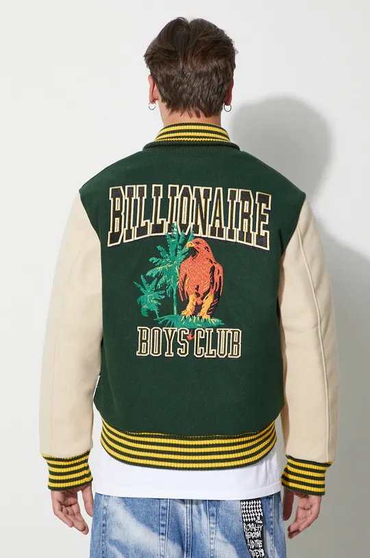 Billionaire Boys Club bomber jacket TROPICAL VARSITY JACKET green