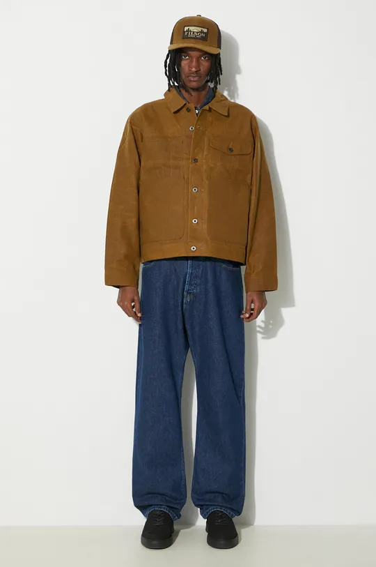 marrone Filson giacca di jeans Short Lined Cruiser Uomo