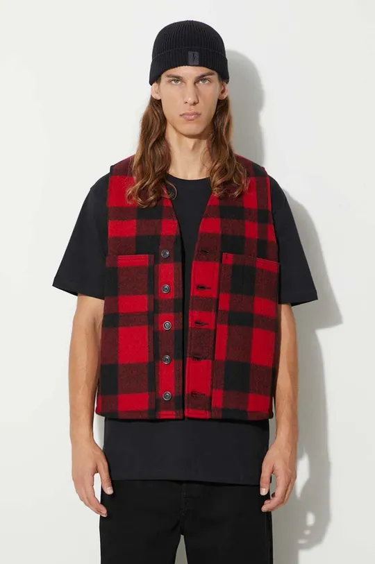 red Filson wool vest Mackinaw Wool Vest Men’s