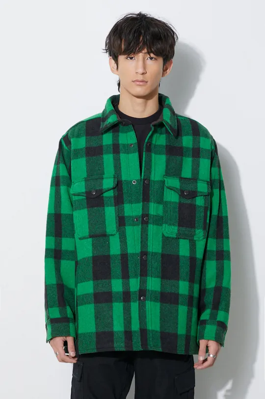 verde Filson giacca in lana Mackinaw Uomo