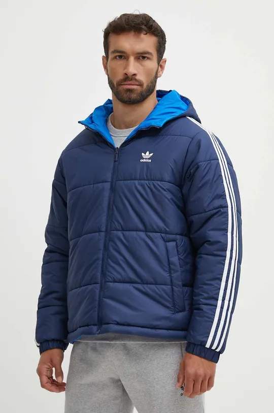 modra Dvostranska jakna adidas Originals Adicolor Reversible Moški