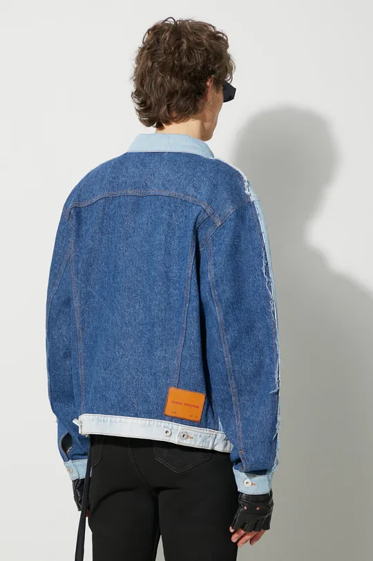 Heron Preston kurtka jeansowa Washed Insideout Reg Jkt Materiał zasadniczy: 100 % Bawełna Podszewka kieszeni: 65 % Poliester, 35 % Bawełna 