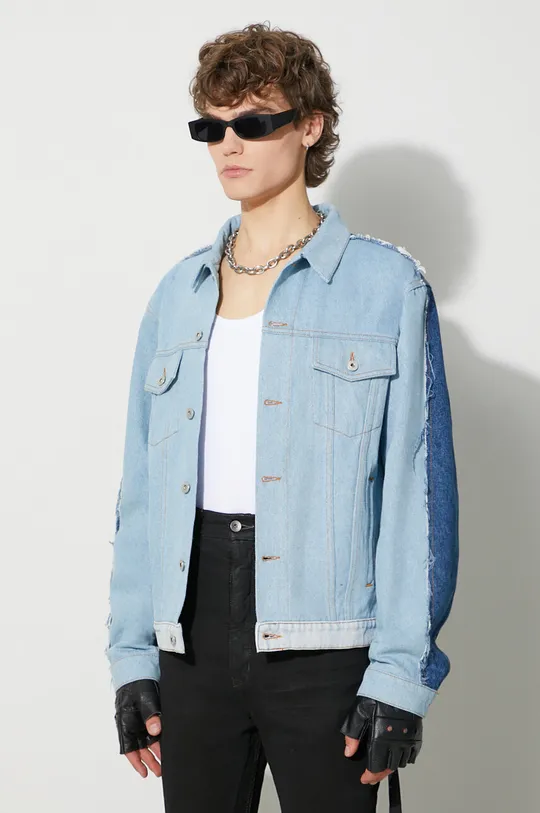blu Heron Preston giacca di jeans Washed Insideout Reg Jkt
