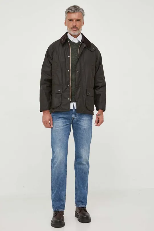 Pamučna jakna Barbour Classic Bedale Wax Jacket smeđa
