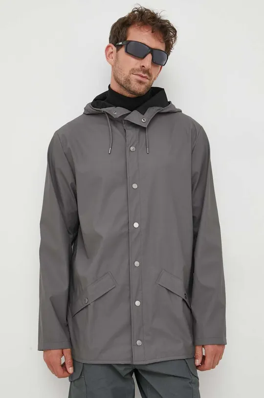 Rains giacca impermeabile 12010 Jackets grigio