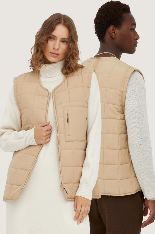 beige Rains smanicato 18160 Vests Unisex