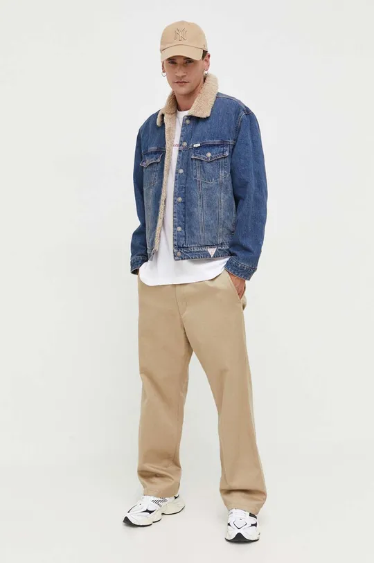 modra Jeans jakna Guess Originals