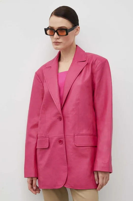 ροζ Δερμάτινο σακάκι 2NDDAY Γυναικεία