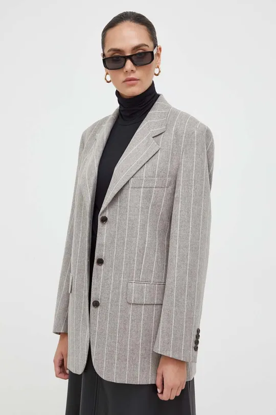 grigio BOSS giacca in lana