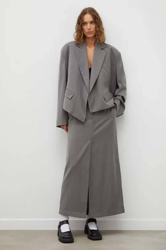 Remain blazer con aggiunta di lana grigio
