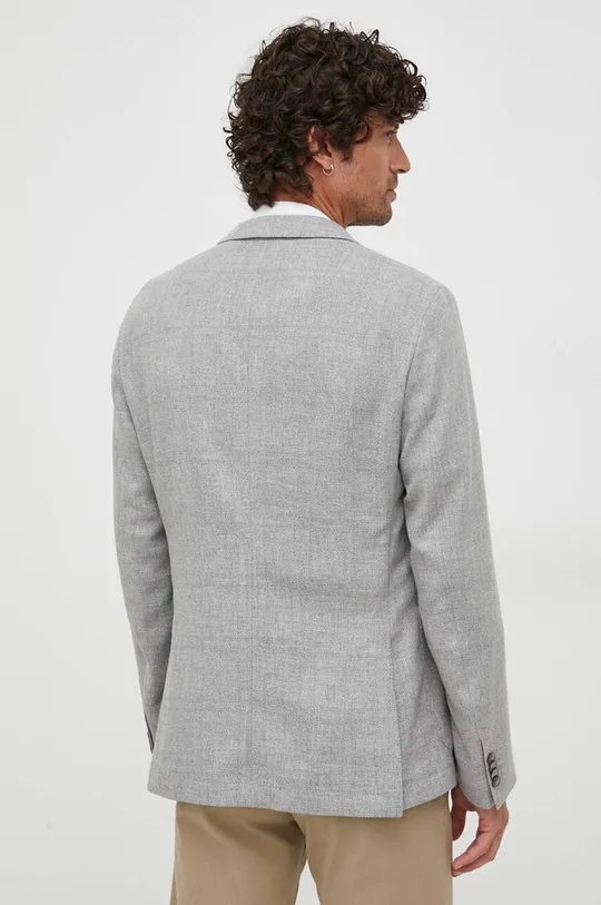 Пиджак с примесью шерсти BOSS  Основной материал: 52% Переработанный хлопок, 44% Новая шерсть, 4% Кашемир Подкладка кармана: 50% Хлопок, 50% Полиэстер Подкладка рукавов: 100% Вискоза