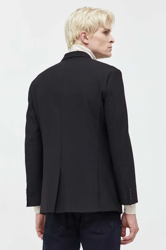 Шерстяной пиджак HUGO Основной материал: 60% Новая шерсть, 35% Переработанный полиэстер, 5% Эластан Подкладка: 100% Полиэстер