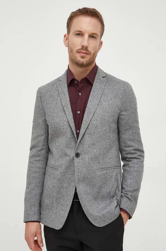 grigio Calvin Klein giacca in lana Uomo