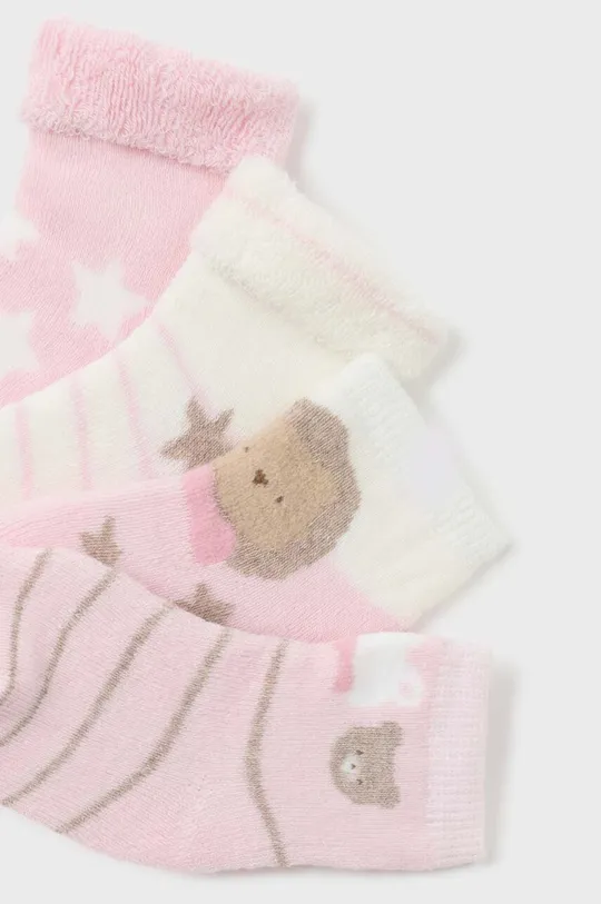 Ponožky pre bábätká Mayoral Newborn 4-pak ružová