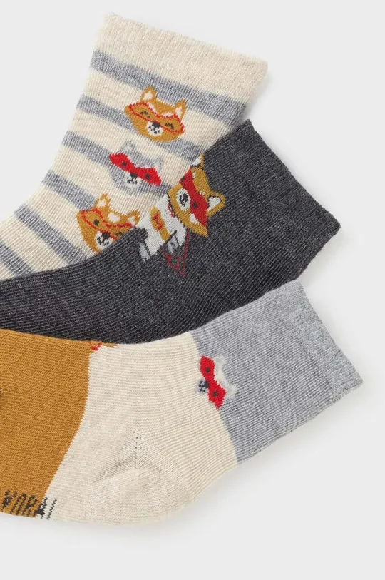 Шкарпетки для немовлят Mayoral 3-pack сірий