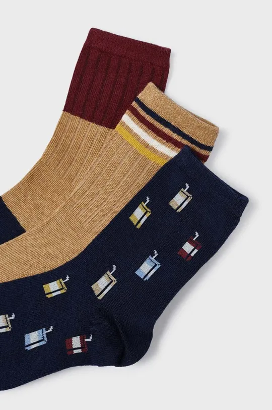 Дитячі шкарпетки Mayoral 3-pack коричневий
