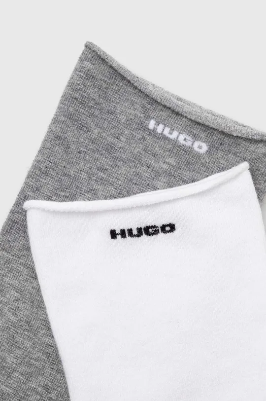 Ponožky HUGO 2-pak biela