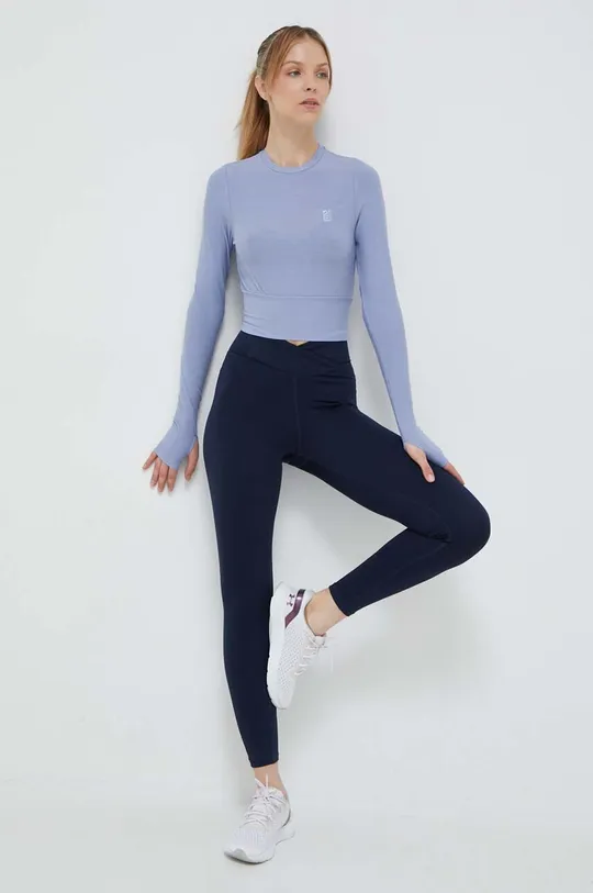 Reebok leggings da allenamento Workout Ready Basic blu navy