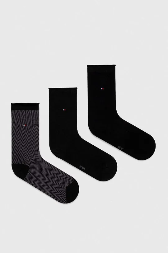 čierna Ponožky Tommy Hilfiger 3-pak Dámsky