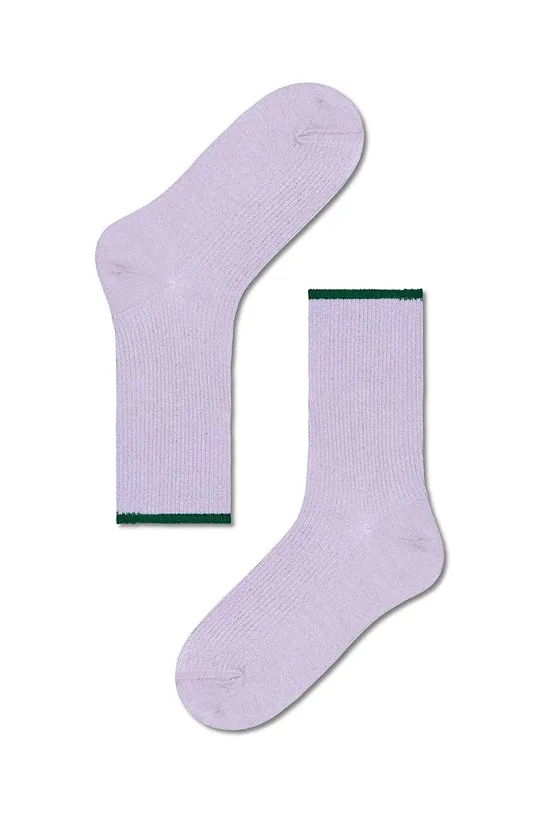 fialová Ponožky Happy Socks Mariona Crew Sock Dámsky