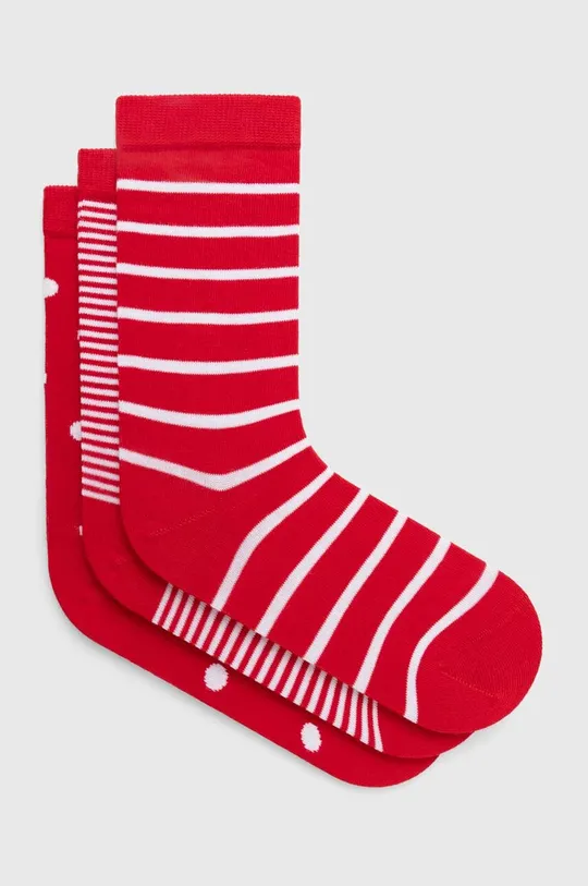 κόκκινο Κάλτσες Pepe Jeans 3-pack Γυναικεία