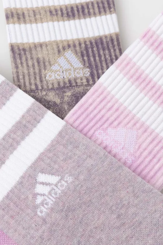 Κάλτσες adidas 3-pack ροζ