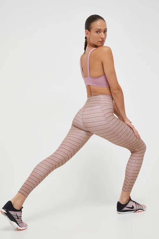 ružová Legíny na jogu adidas Performance Studio