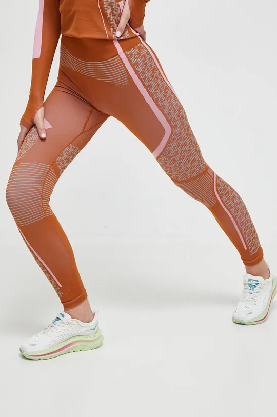 pomarańczowy adidas by Stella McCartney legginsy treningowe x TERREX True Nature