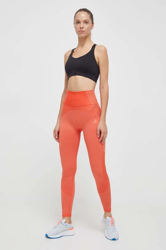 adidas Performance legginsy treningowe pomarańczowy
