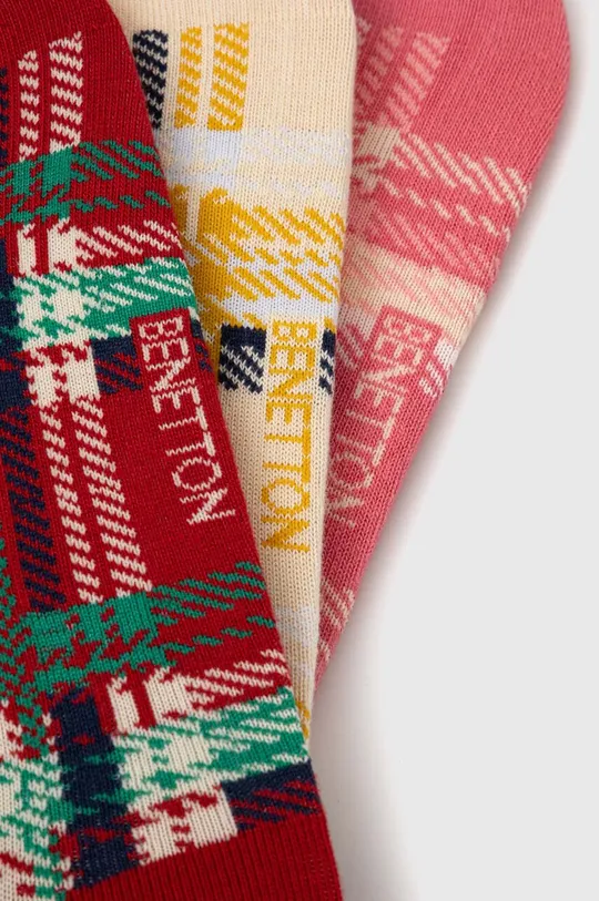 Čarape United Colors of Benetton 3-pack šarena