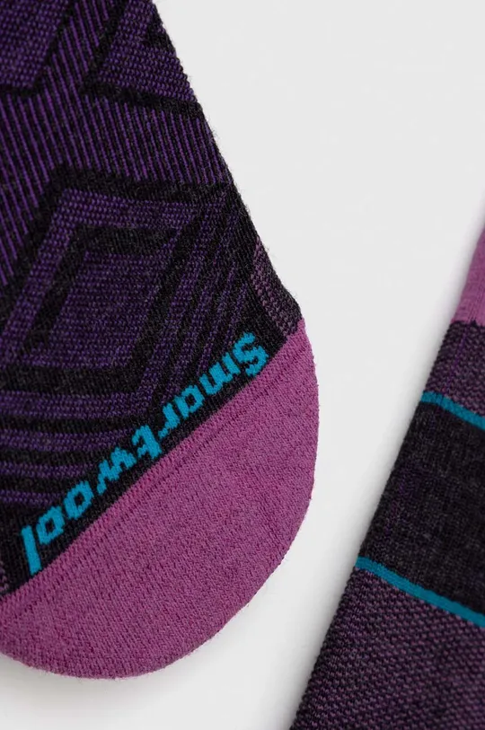 Шкарпетки Smartwool Run Zero Cushion фіолетовий