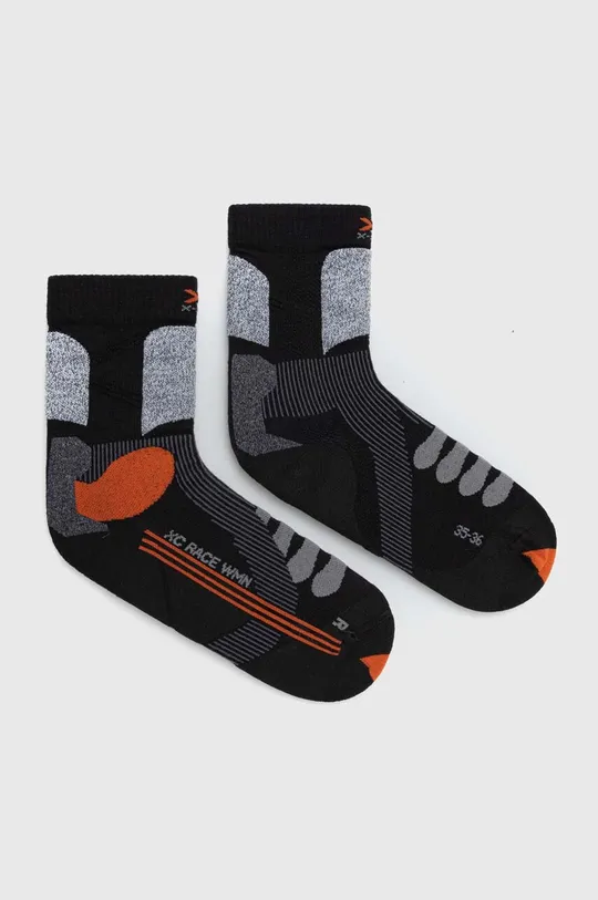 czarny X-Socks skarpety narciarskie X-Country Race Retina 4.0 Damski